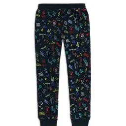 H by Hamleys Boys Black Printed Joggers-image-69