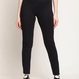 Cantabil Navy Regular Fit Mid Rise Jeggings-image-79