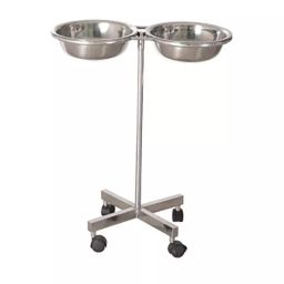 MEDITREES Double Wash Basin Stand Stainless Steel with 2 Bowl, MT/WF-169-10
