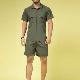 Rigo Army Green Loose Fit Co-Ord Set-image-34
