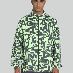 Puma Grey Regular Fit Printed Sports Jacket-26