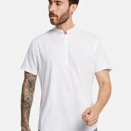 Mettle White Cotton Regular Fit Texture Shirt-image-39