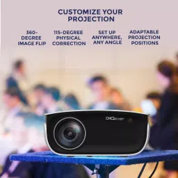 DigiCast Projector 2000 Lm Brightness Display Wi-Fi Miracast, DC850 image 3