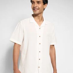 7 Alt By Pantaloons Off White Cotton Relaxed Fit Shirts-image-20
