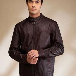 Being Human Brown Regular Fit Biker Jacket-image-38