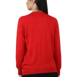 Monte Carlo Red Wool Open Front Cardigan image 2