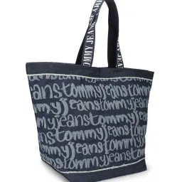 TOMMY HILFIGER Denim Script Printed Medium Tote image 3