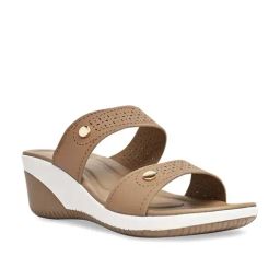 Rocia by Regal Women's Beige Casual Wedges-image-63