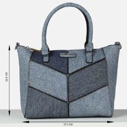 Allen Solly Blue Color Block Free Size Handbag image 4