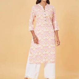 Rangmanch by Pantaloons Multicolored Printed Straight Kurta-picture-14