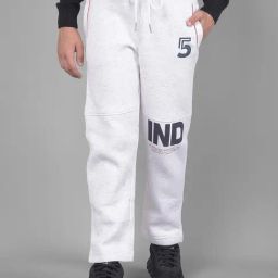 Crimsoune Club Kids White Printed Trackpants-image-29