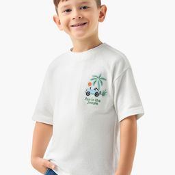 Juniors by Babyshop Boys Graphic Printed Short Sleeves Cotton T-shirt-97