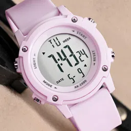 ON TIME OCTUS Unisex Round Dial & Bracelet Style Straps Digital Watch DIGITAL-038 PURPLE-picture-0