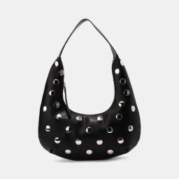 Forever Glam by Pantaloons Black Hobo Handbag-image-97