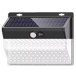 GIGAWATTS Solar Wall Light 206 LED Transparent Shade Three Gears Wireless Fixture, GW-TY04801-9
