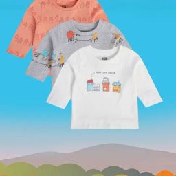 MINIKLUB Kids Multicolor Printed T-Shirt (Pack Of 3)-image-39