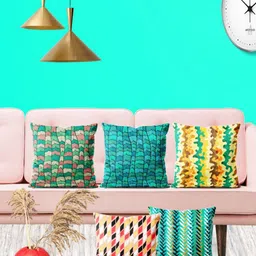 ArtzFolio Multicoloured Set of 5 Square Cushion Covers-image-69