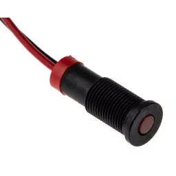 RS PRO Red Panel Mount Indicator 2V DC, Mounting Hole Size 6 mm, Termination Type Lead Wires, IP Rating IP67, Model No 7001842 image 4
