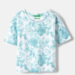 United Colors of Benetton Girls Multicolor Regular Fit Round Neck Printed T-Shirt-image-25