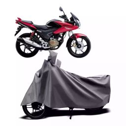 Auto Pearl Two Wheeler Cover with Bag for Honda Stunner CBF, Silver-image-29