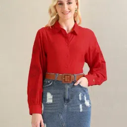 U.S. Polo Assn. Dark Red Embroidered Top-picture-38