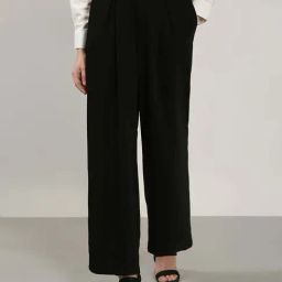 Vero Moda Jet Black Formal Trousers-image-41