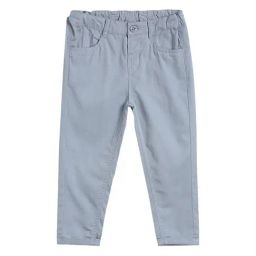MINIKLUB Boys Grey Solid 1 Trousers-image-93