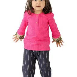 Tiny Bunnies Girls Printed Top with Trousers-picture-34
