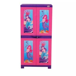 SUPREME Storage Cabinet Paneled Hinged 2 Doors 4 Shelves 590x1230x375 mm, Maxi Pink & Violet-75