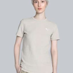 Puma Beige Plain Sports T-Shirt-picture-21