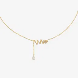 Kushal's Fashion Jewellery 92.5 Sterling Silver White Gold Polished Chain Pendant for Women-picture-33