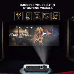 DigiCast Projector 3D DLP Android 9.0 4K 7500 Lm Brightness, DC DLP image 2