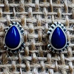 Arte Jewels 925 Sterling Silver Stone Stud Earrings for Kids-image-84