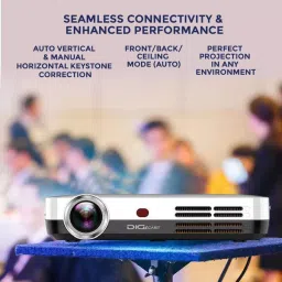DigiCast Projector 3D DLP Android 9.0 4K 7500 Lm Brightness, DC DLP image 3