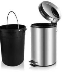OPR 8 L Silver Stainless Steel Pedal Dustbin 1 Pc-image-105
