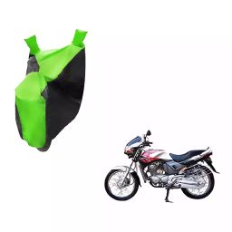 Auto Pearl Waterproof Two Wheeler Cover For Hero CBZ (Green & Black)-image-8