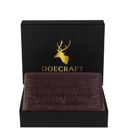 DOECRAFT Men RFID Textured Leather Two Fold Wallet-13