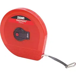 Freemans 50 m Red Fiberglass Measuring Tape 13 mm FB50-36