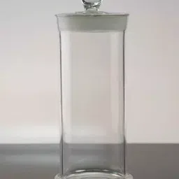 Abgil 10x3.15 cm Clear Glass Round Shape Specimen Jar with Knobbed Stopper ABGXX20236-image-15