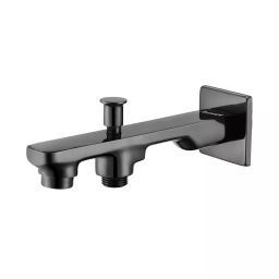 Parryware Spout with Diverter Quattro Shiny Black Chrome Finish, T2328A5-image-19