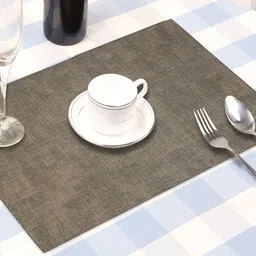 OBSESSIONS Set Of 6 Brown Textured Table Mats-image-24