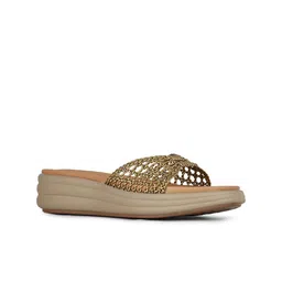 Inc 5 Women Embellished Ethnic Open Toe Flats-17