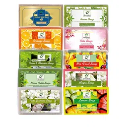 SPARSHAM-NATURE'S TOUCH Set Of 10 Herbal Soap With Essential Oil- 125 g Each-picture-26