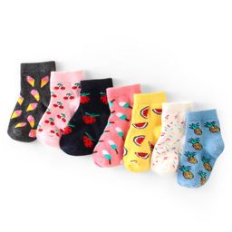 Cute Walk By Babyhug Non Terry Anti Bacterial Ankle Length Design Socks Pack of 7 - Multicolour-image-63