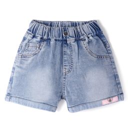 Kookie Kids Solid Denim Shorts - Blue-image-39