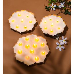 Rad Living Floral Urli - Set of 3 Scented Candles Jasmine Neroli - XL, XXL, XXL-14