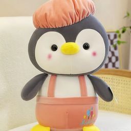 Little Hunk Cute Penguin Plush Soft Toy for Kids | Stuffed Animal Doll | Adorable Birthday Gift for Boys & Girls | Cuddly Penguin Toy for Toddlers & Babies | 30cm (Peach)-16