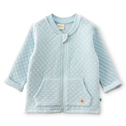 JusCubs Cotton Knit Full Sleeves Textured Light Winter Quilted Jacket - Blue-picture-7