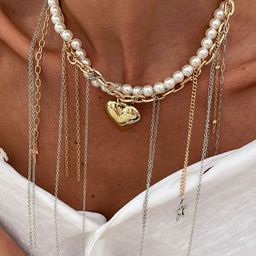 StyleCast x Revolte Silver-Plated Pearls Beaded Tasselled Statement Necklace-image-39