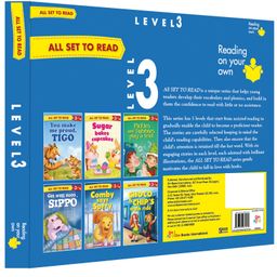 om books international All Set to Read Level 3 Assisted Reading Independent Reading with Small Paragraphs Set of 6 Books Blue Box - English image 2